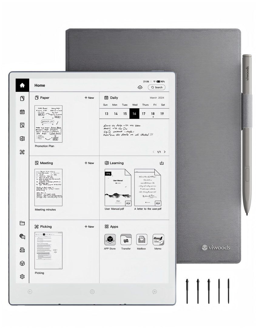 Viwoods 10.65" Viwoods AIPaper 黑白電子墨水屏平板閱讀器